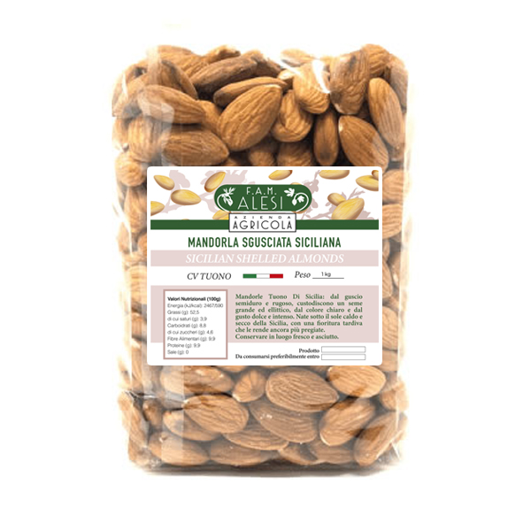 Mandorle tuono sgusciate conf. da 1 Kg